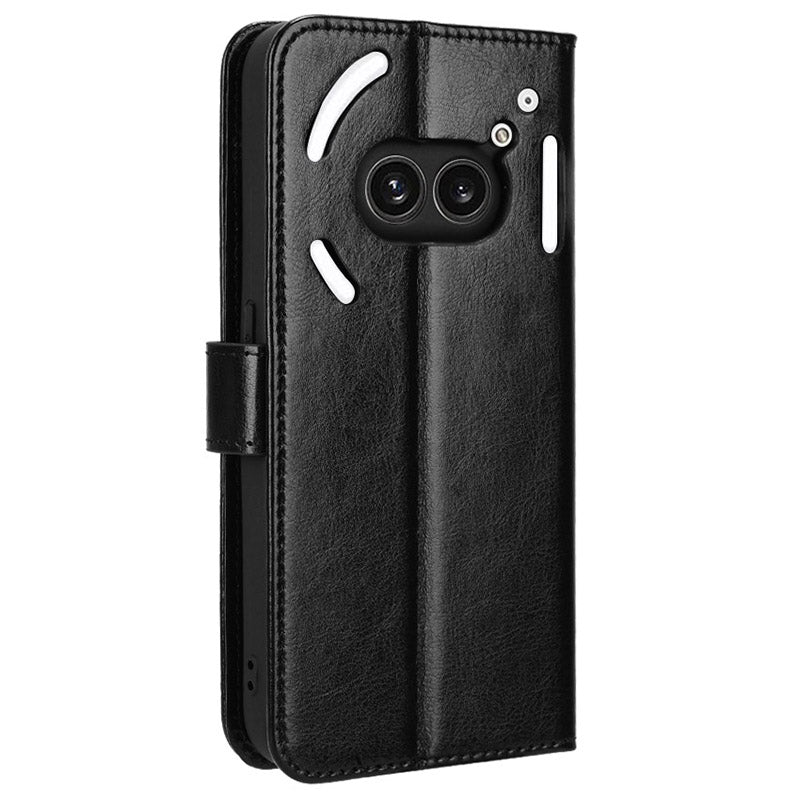 For Nothing Phone (2a) Wallet Case Crazy Horse Texture Folio Stand Phone Cover For Nothing Phone (2a) Wallet Case Crazy Horse Texture Folio Stand Phone Cover